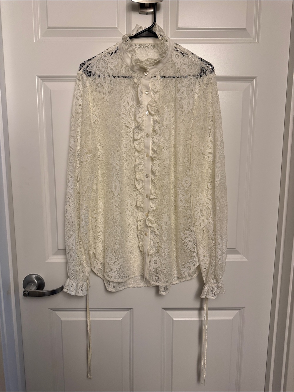 Blackmilk White Lace Blouse NWT